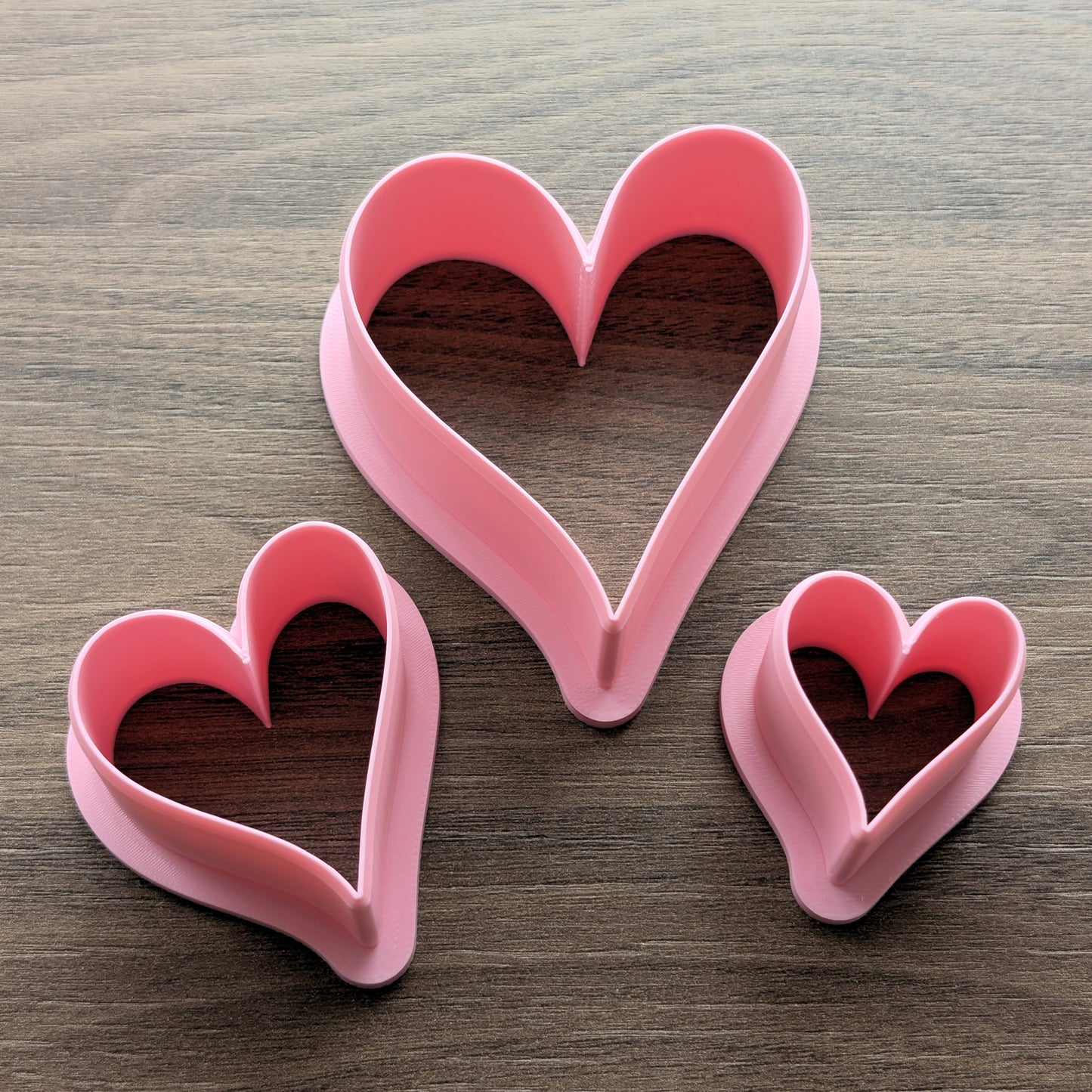 Hearts #4 Cookie/Fondant Cutters - 3pcs