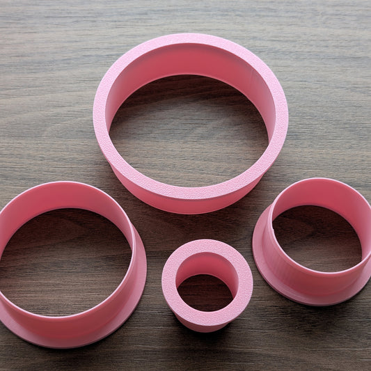 Circles Cookie/Fondant Cutters - 4pcs (3cm, 5cm, 7cm & 9cm)