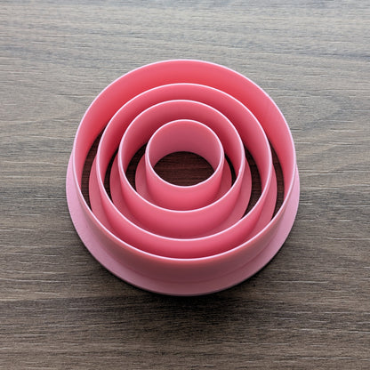 Circles Cookie/Fondant Cutters - 4pcs (3cm, 5cm, 7cm & 9cm)