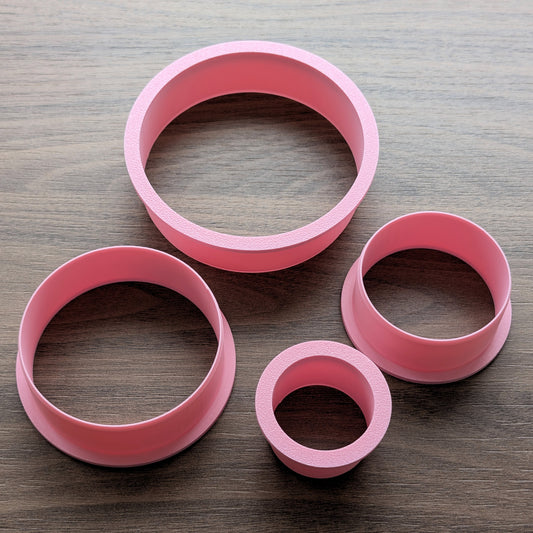 Circles Cookie/Fondant Cutters - 4pcs (4cm, 6cm, 8cm & 10cm)