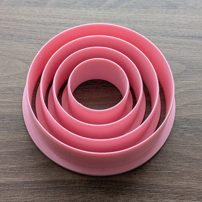 Circles Cookie/Fondant Cutters - 4pcs (4cm, 6cm, 8cm & 10cm)