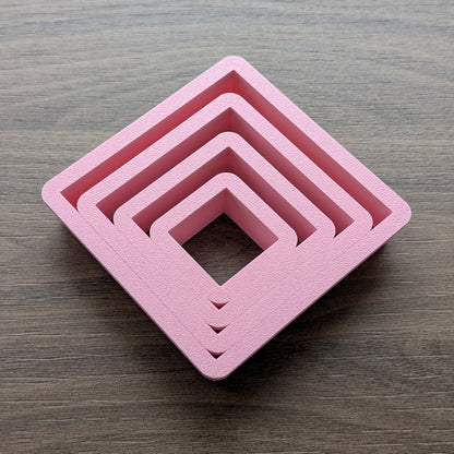 Squares Cookie/Fondant Cutters - 4pcs (3cm, 5cm, 7cm & 9cm)