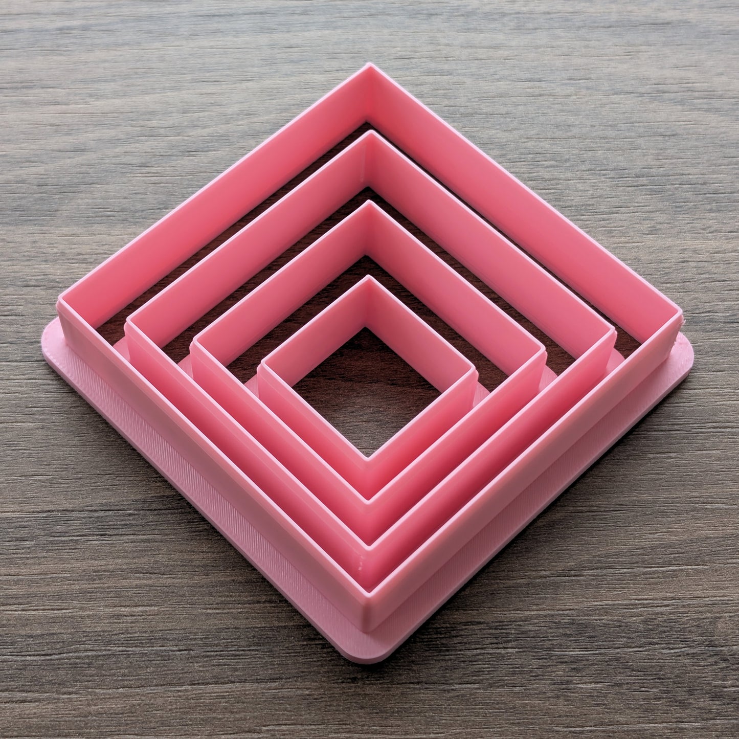 Squares Cookie/Fondant Cutters - 4pcs (3cm, 5cm, 7cm & 9cm)