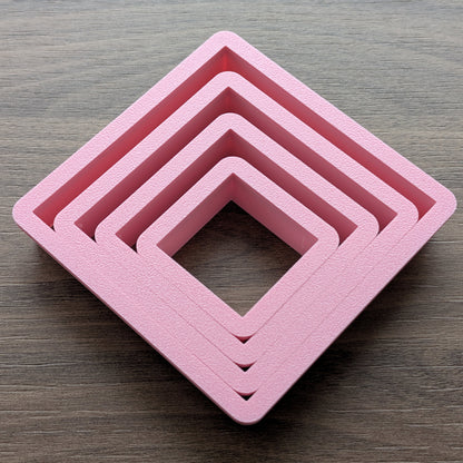 Squares Cookie/Fondant Cutters - 4pcs (4cm, 6cm, 8cm & 10cm)