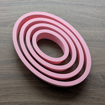 Ovals Cookie/Fondant Cutters - 4pcs (4cm, 6cm, 8cm & 10cm)