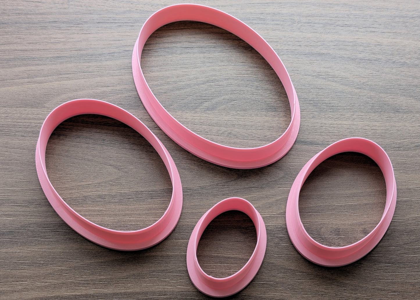 Ovals Cookie/Fondant Cutters - 4pcs (4cm, 6cm, 8cm & 10cm)