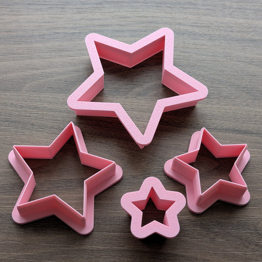 Stars Cookie/Fondant Cutters - 4pcs (3cm, 5cm, 7cm & 9cm)