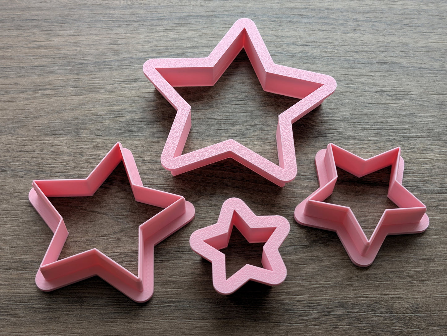 Stars Cookie/Fondant Cutters - 4pcs (4cm, 6cm, 8cm & 10cm)