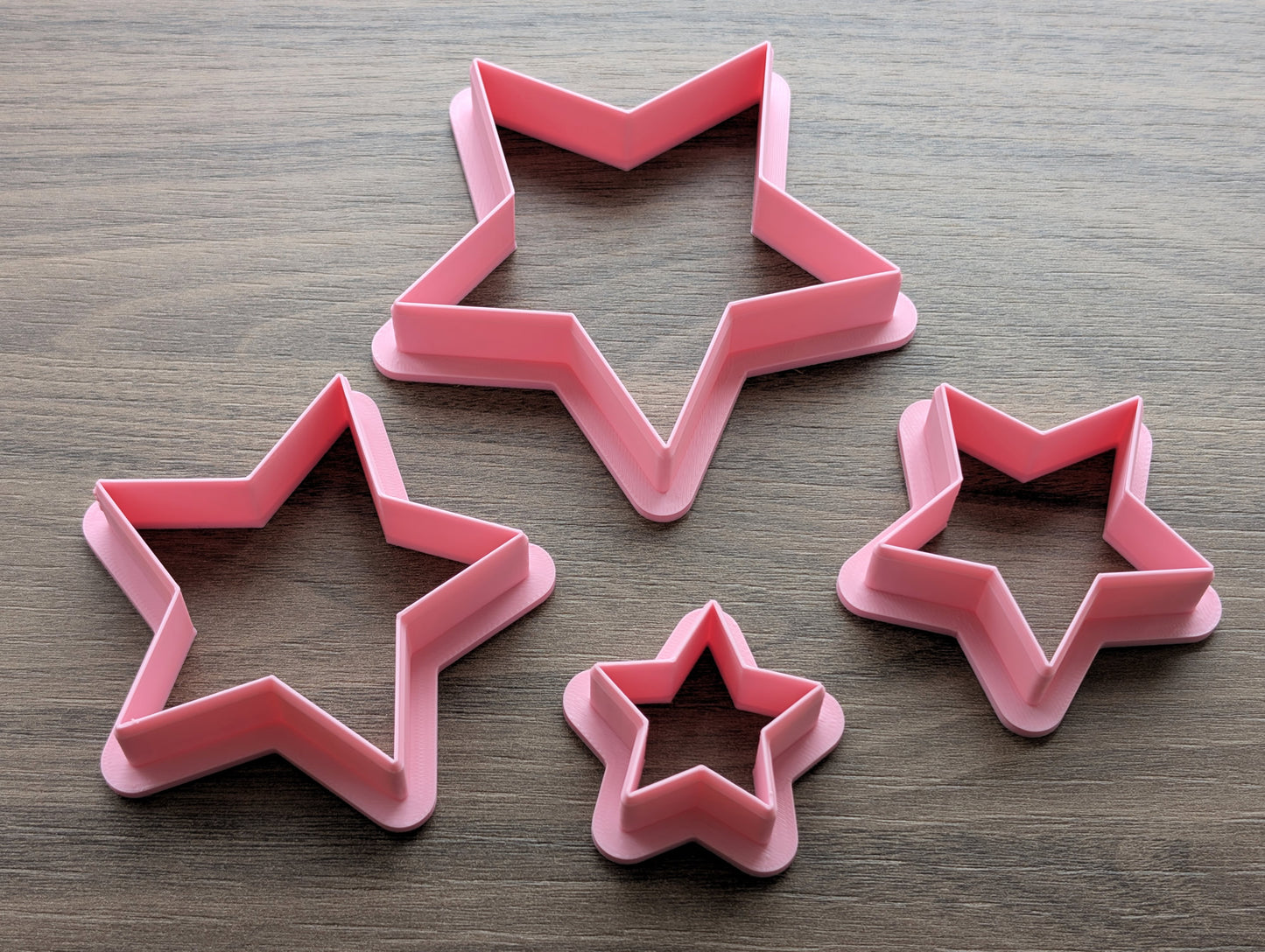 Stars Cookie/Fondant Cutters - 4pcs (4cm, 6cm, 8cm & 10cm)