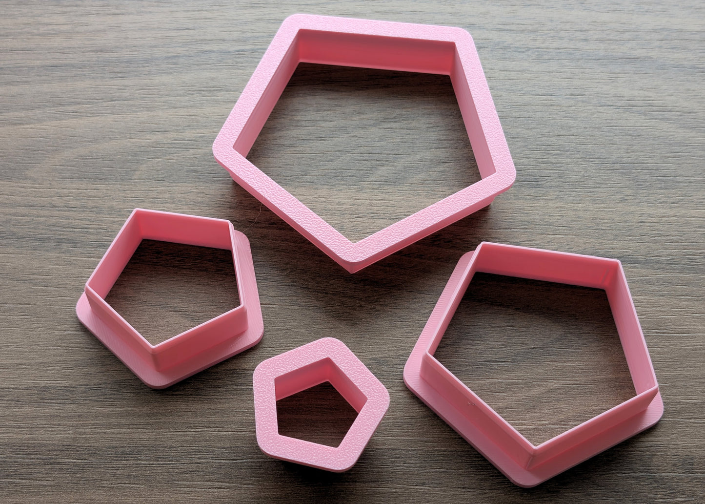 Pentagon Cookie/Fondant Cutters - 4pcs (3cm, 5cm, 7cm & 9cm)