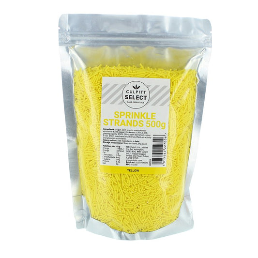 Culpitt Sprinkle Strands 500g - Yellow