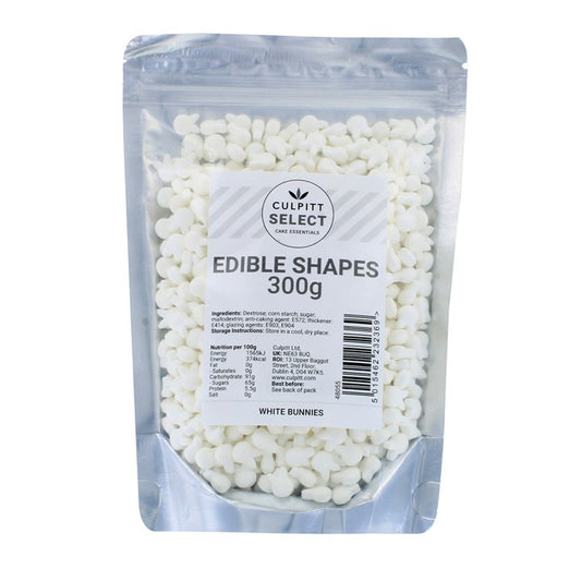 Culpitt Edible Shapes 300g - White Bunnies