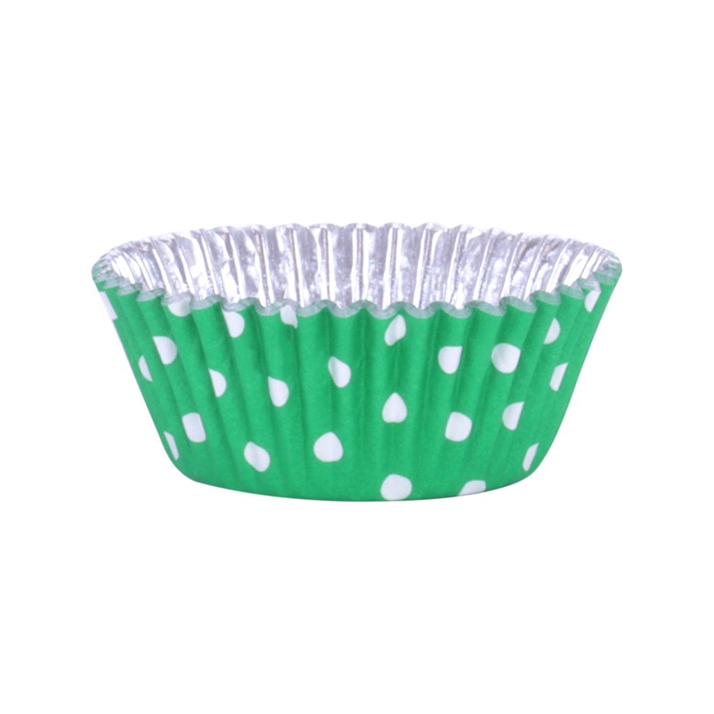 PME Cupcake Cases - Polka Dot - Green