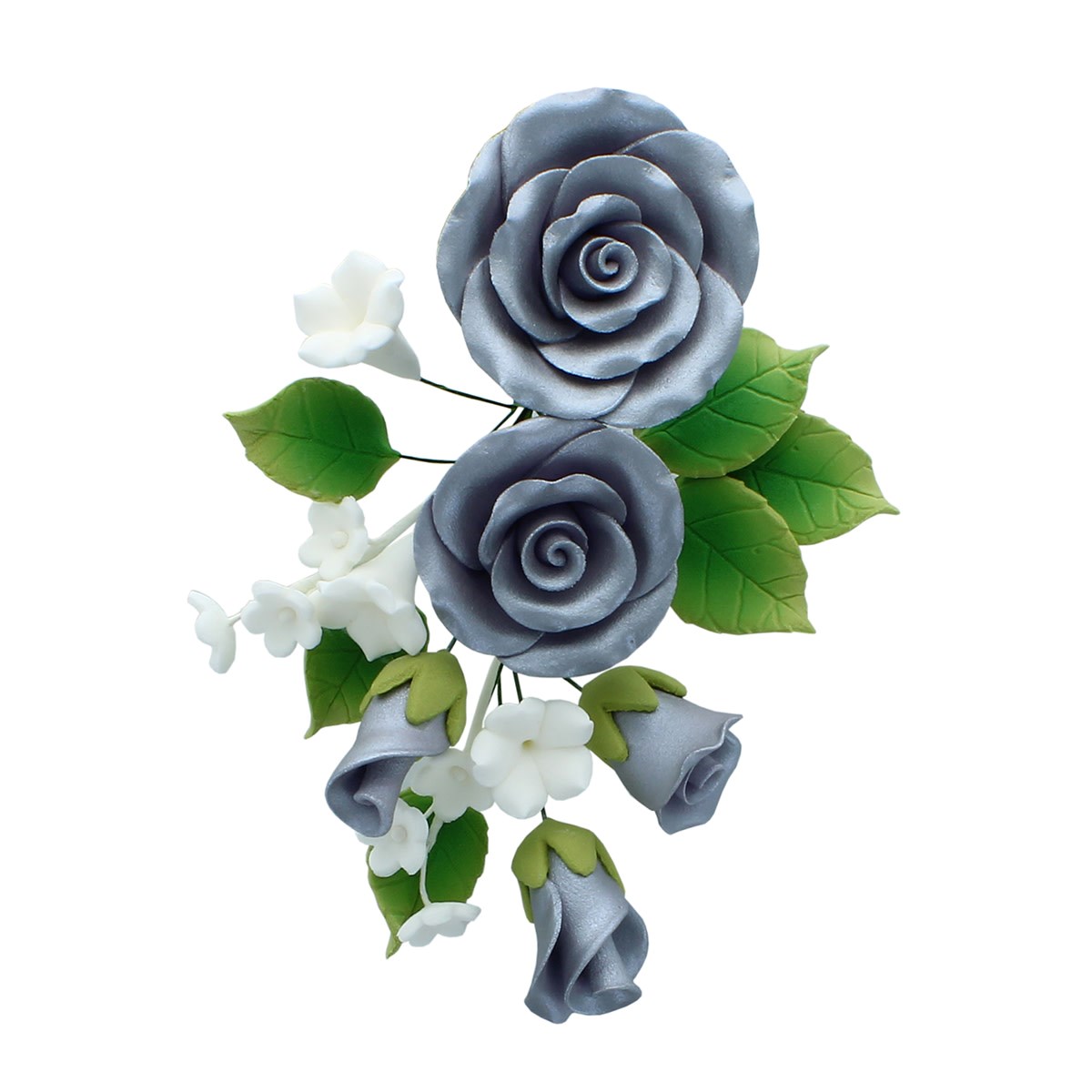 Silver Sugar Flower Spray 145mm