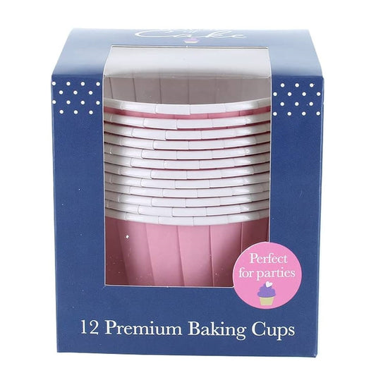 House of Cake Coloured Baking Cups 12pc - Pink