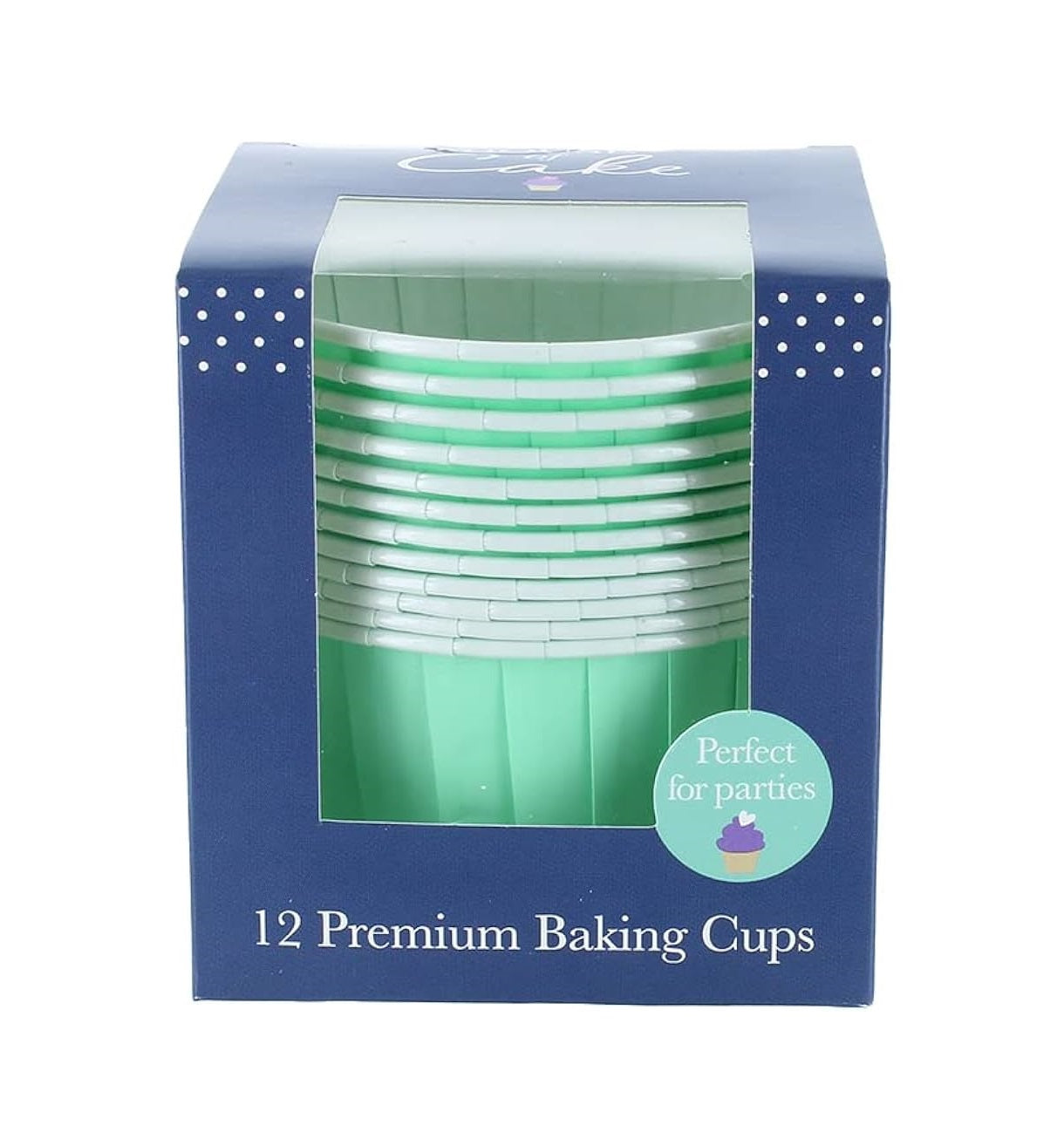 House of Cake Coloured Baking Cups 12pc - Aqua