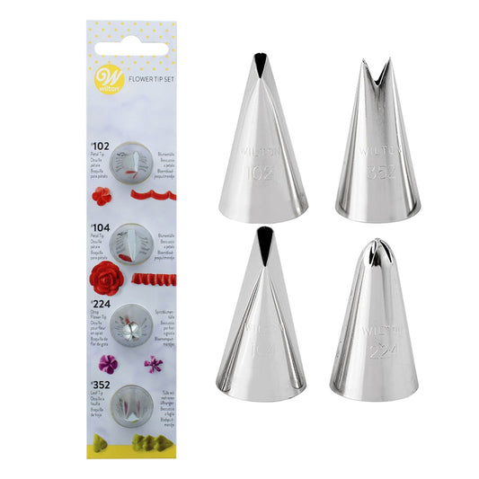 Wilton Nozzle - Set of 4 - #102 #104 #224 #352