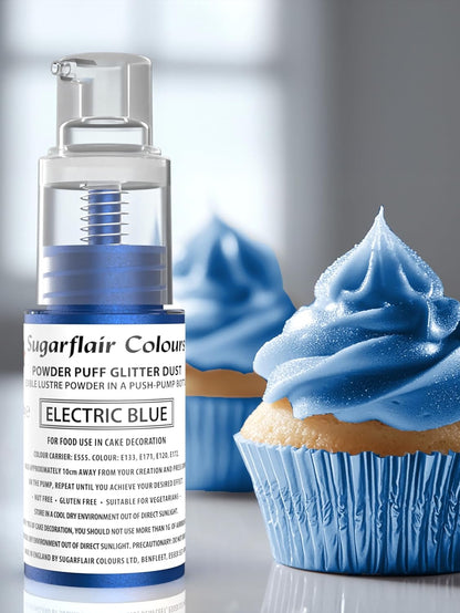 Sugarflair Powder Puff Spray - Electric Blue