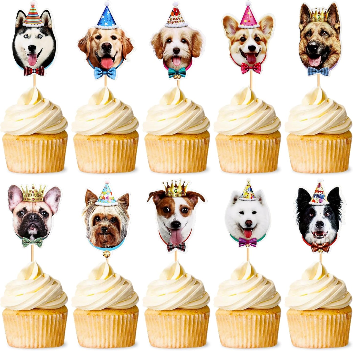 Cupcake Picks - Dog Theme 6pcs