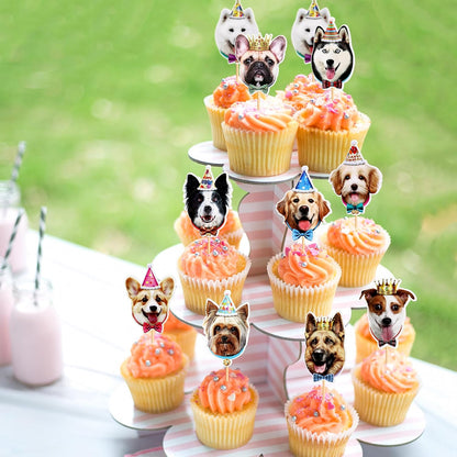 Cupcake Picks - Dog Theme 6pcs