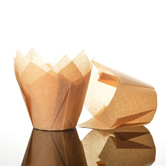 Tulip Muffin / Cupcake Case - Caramel (light brown) 50pc