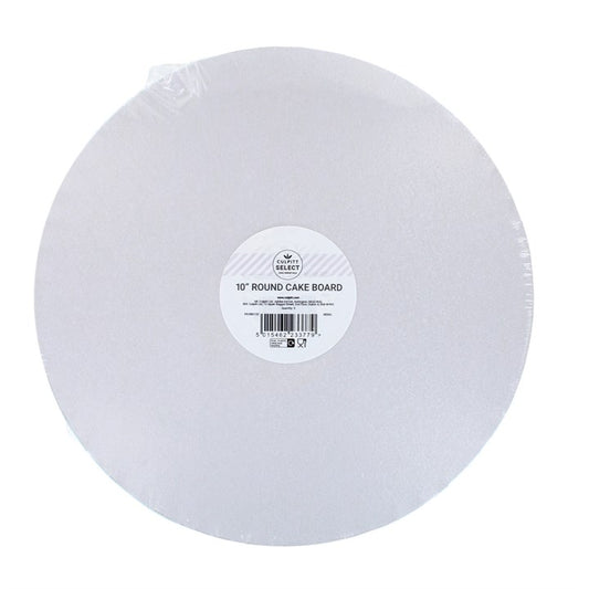Cake Drum Round - White 10"