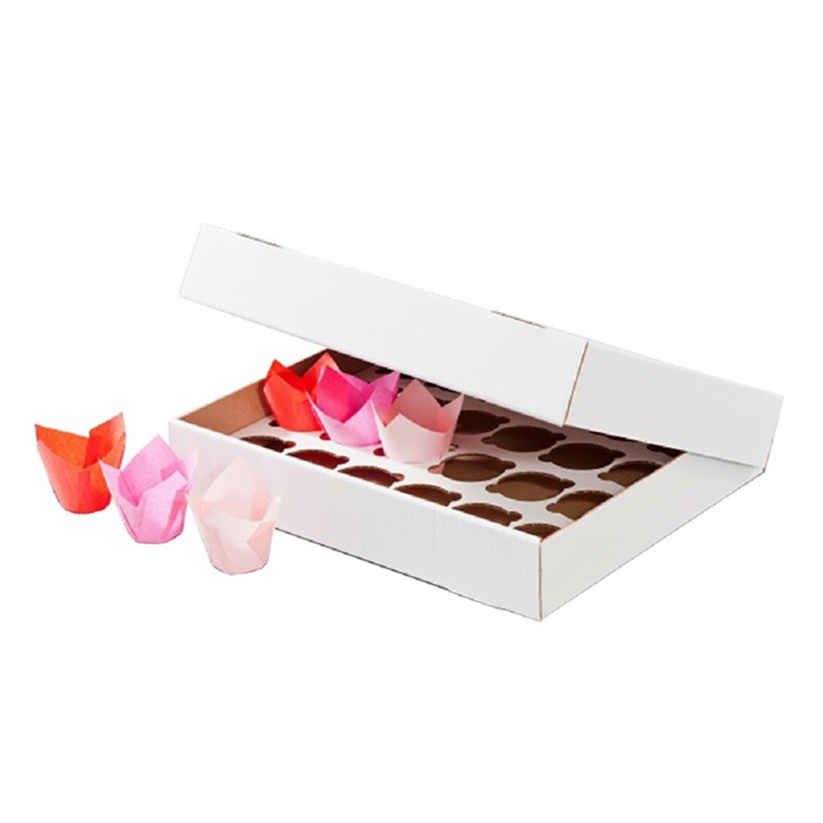 Cupcake Box - 24 Hole Corrugated