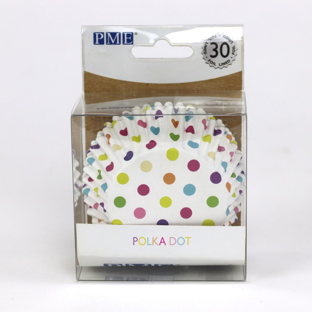 PME Cupcake Cases - Polka Dot - Multicolour