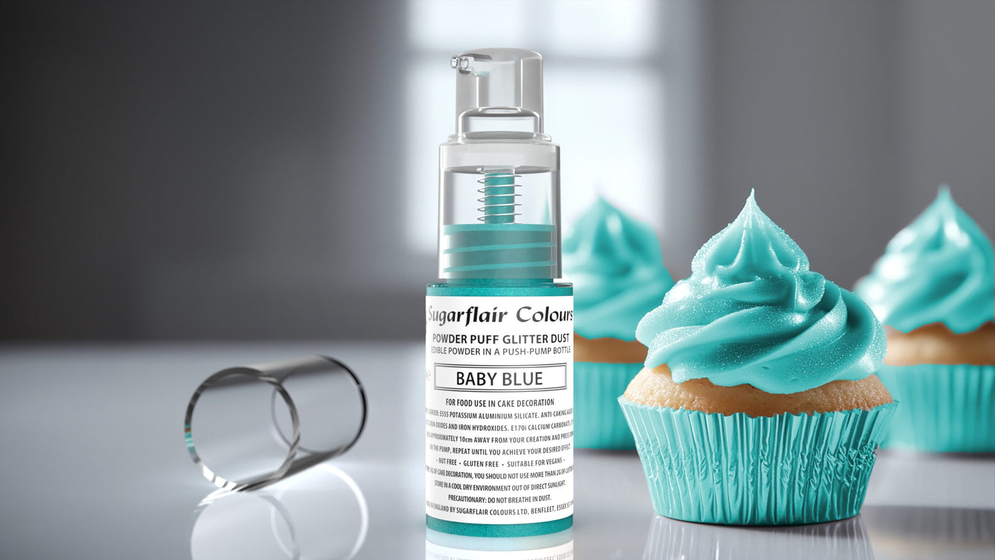 Sugarflair Powder Puff Spray - Baby Blue