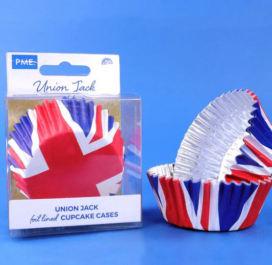 PME Union Jack Cupcake Cases Foil 30pc