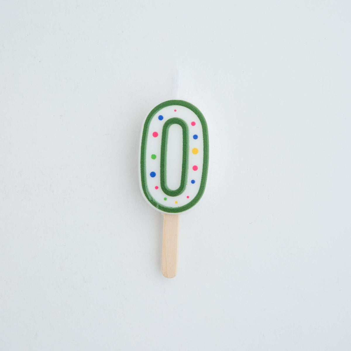 PME Small Number Candle - Green - 0