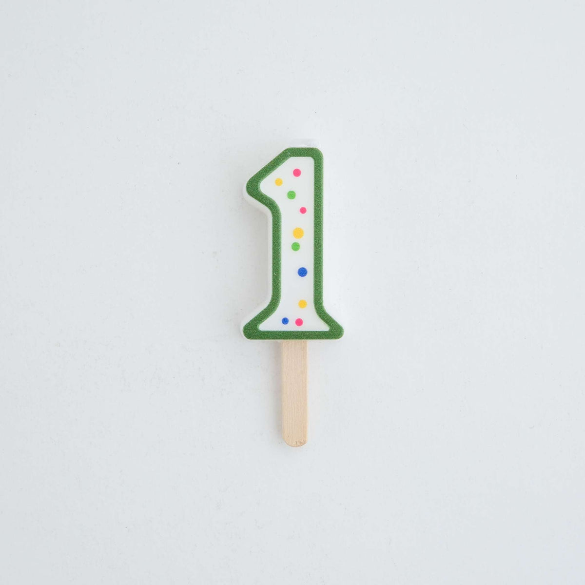 PME Small Number Candle - Green - 1