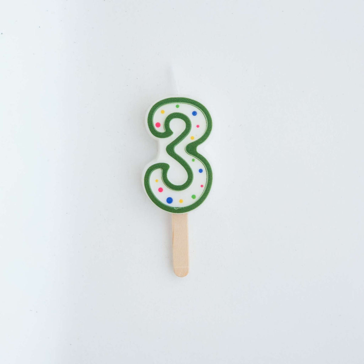 PME Small Number Candle - Green - 3