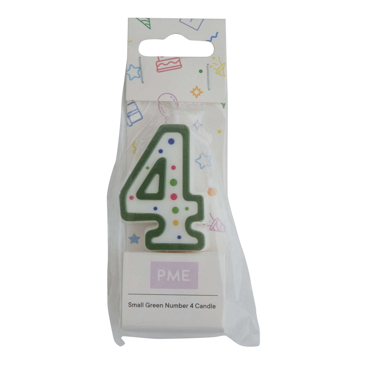 PME Small Number Candle - Green - 4