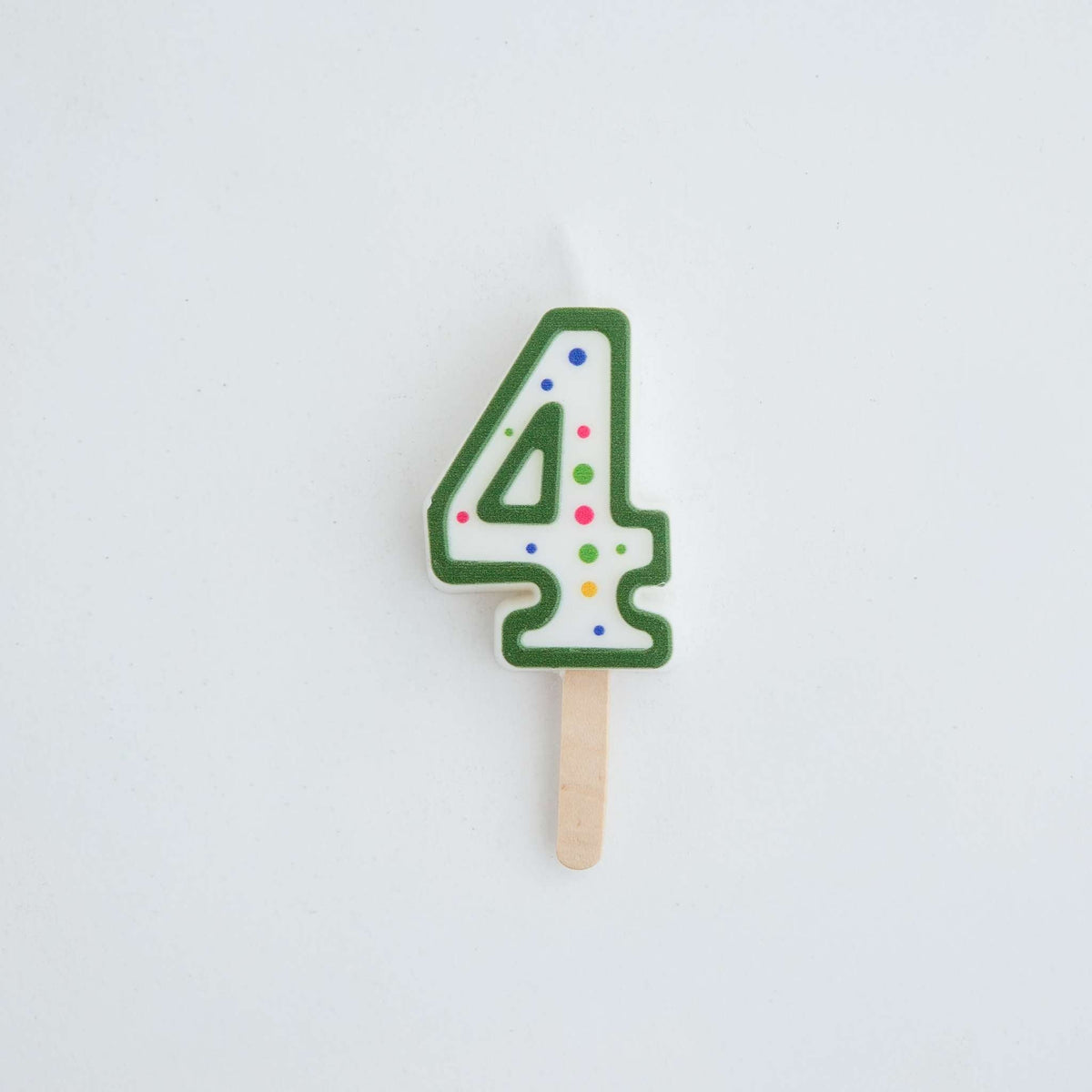 PME Small Number Candle - Green - 4