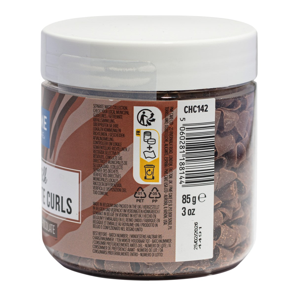 PME MILK Chocolate Curls