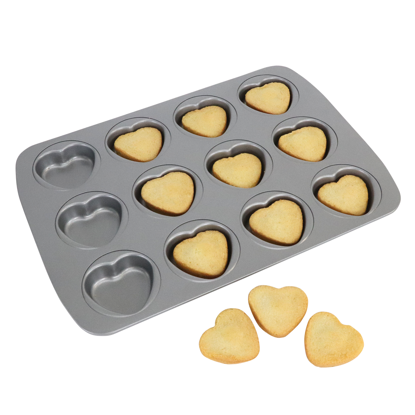 PME 12 Cup Heart Pan