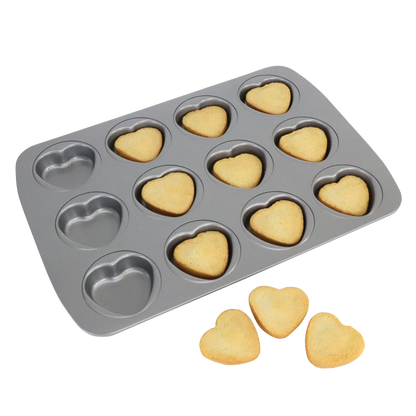 PME 12 Cup Heart Pan
