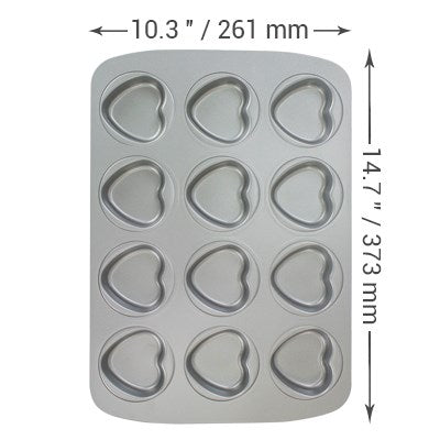 PME 12 Cup Heart Pan