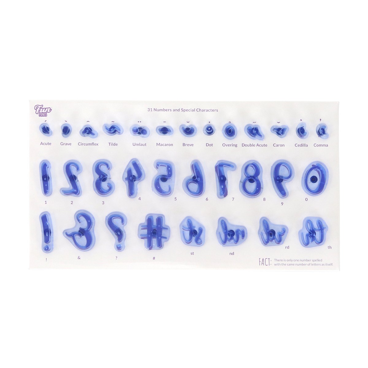 PME Fun Fonts Col1 Numbers 31pcs