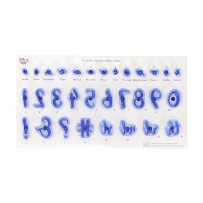 PME Fun Fonts Col1 Numbers 31pcs
