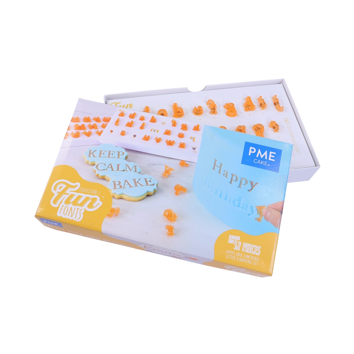 PME Fun Fonts Col2 Upper/Lowercase 52pcs