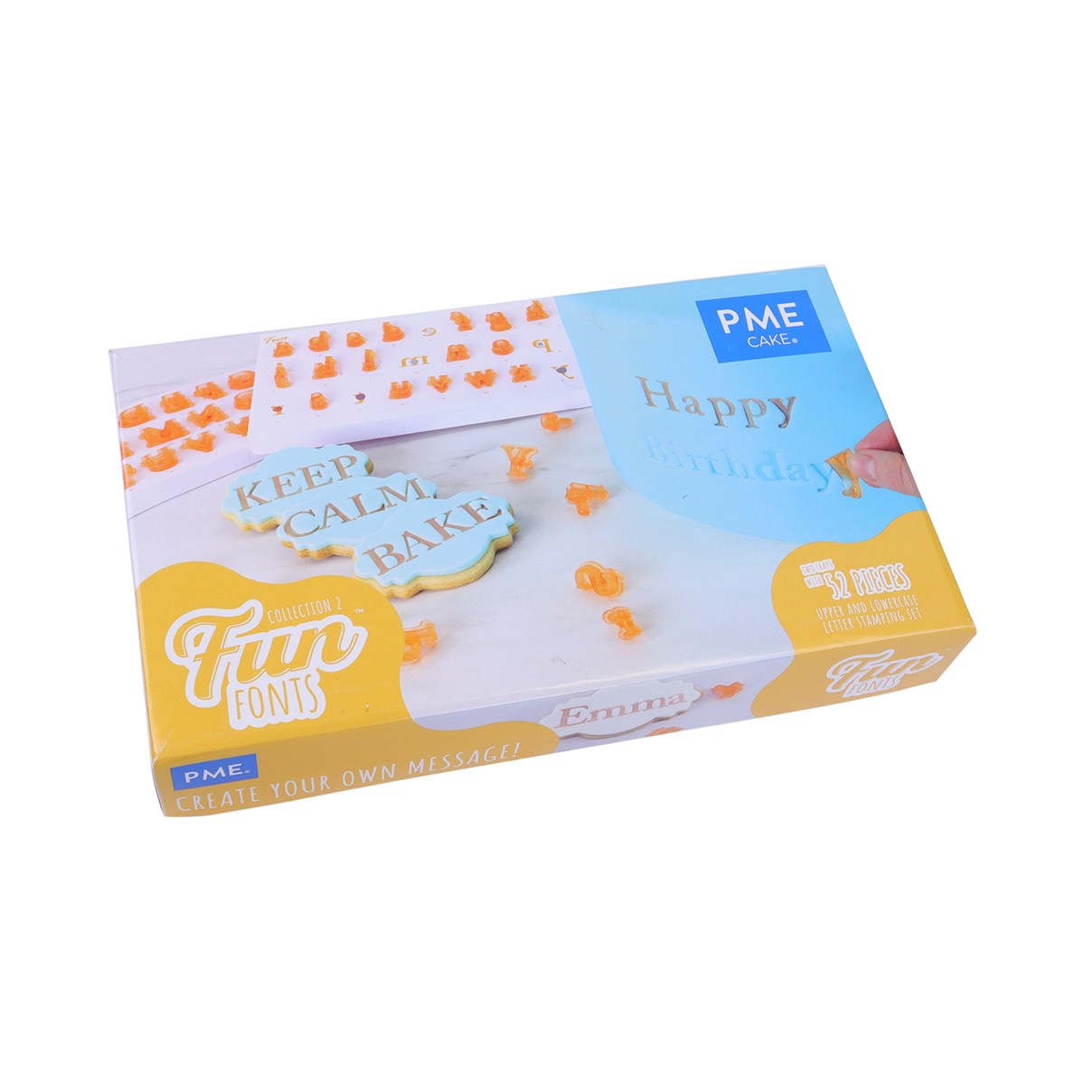 PME Fun Fonts Col2 Upper/Lowercase 52pcs
