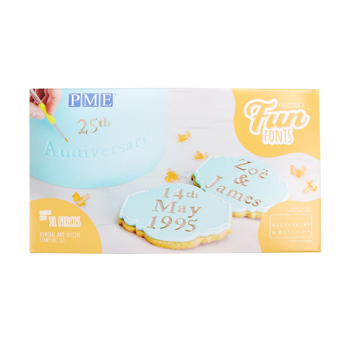 PME Fun Fonts Col2 Numbers 31pcs