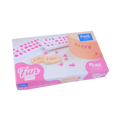 PME Fun Fonts Col3 Upper/Lowercase 52pcs