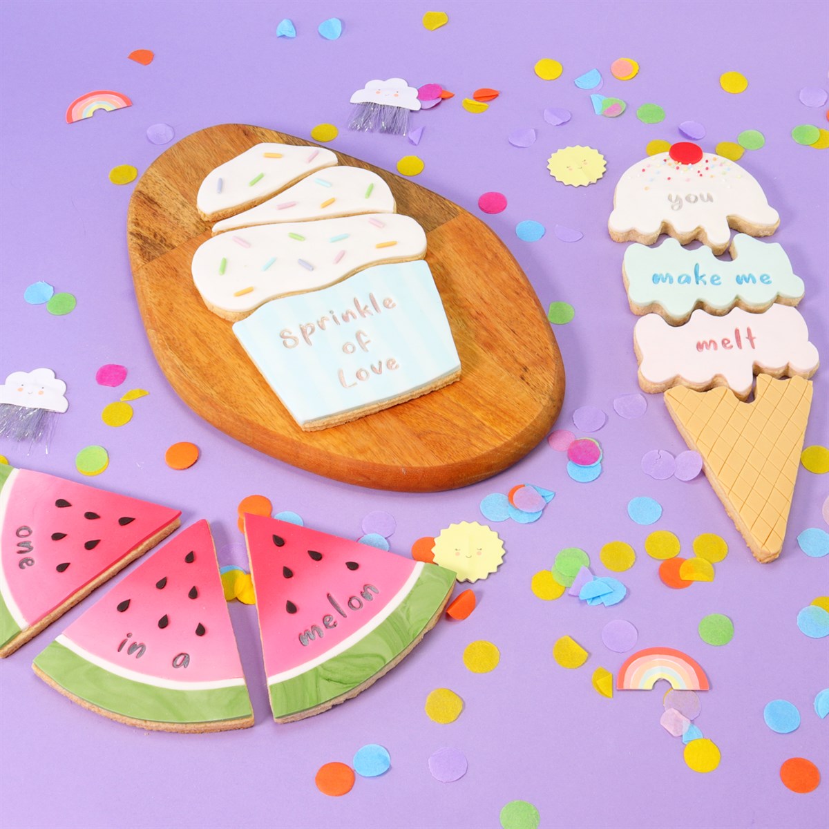 PME Fun Fonts Col3 C/Cake Cookie 66pcs