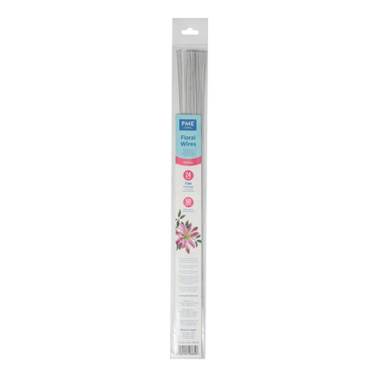 PME Floral Wires 50pc - White #24 Guage