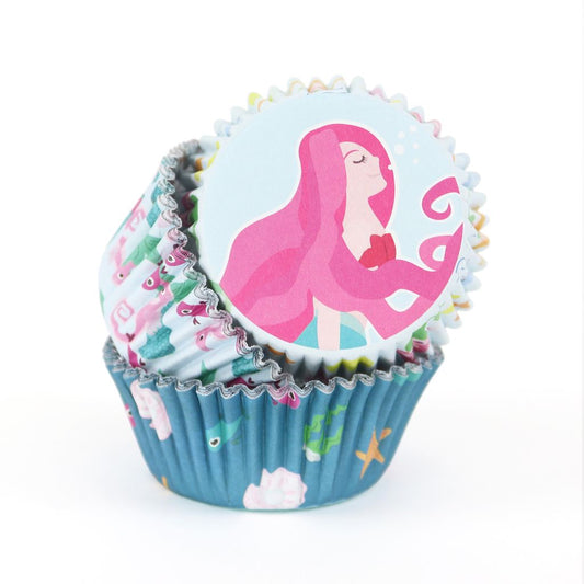 PME Cupcake Cases - Mermaid 60pc