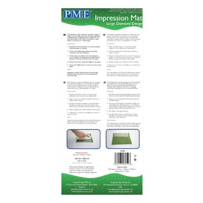 PME Impression Mat - Large Diamond