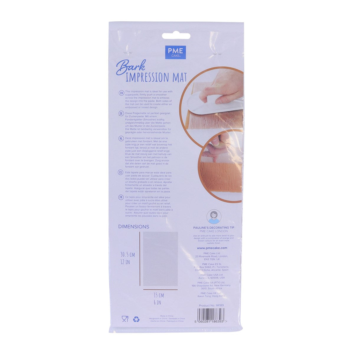 PME Impression Mat - Bark